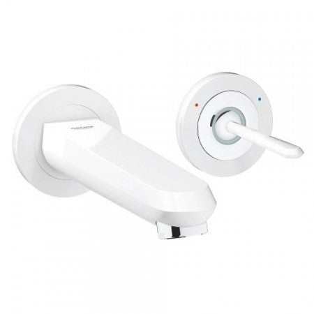 Grohe Eurodisc Joy 2-Hole Basin Mixer, Moon White M-Size - Chrome - 19968LS0