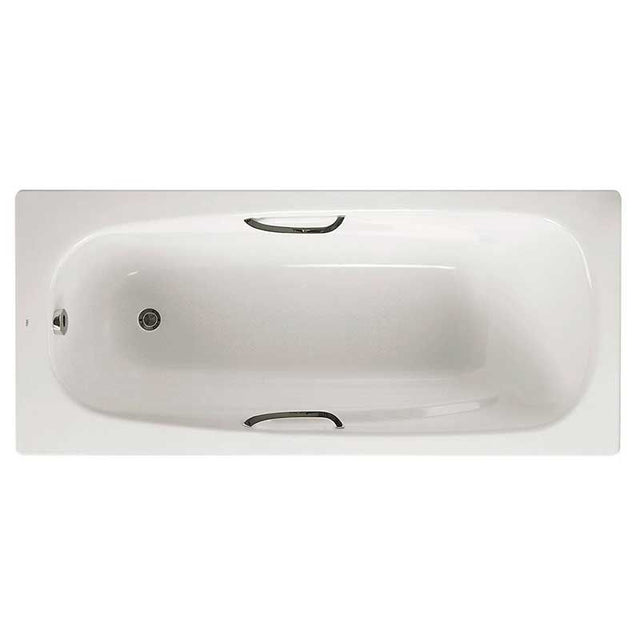 Roca Carla Bath Two Tap Holes 1700mm x 700mm - White - 2374M3000