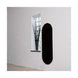 Towelrads Vetro Soap Glass Hot Water Radiator 1380mm High x 500mm Wide - Black 144253