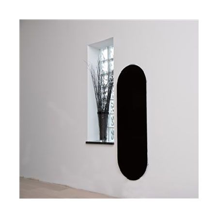Towelrads Vetro Soap Glass Hot Water Radiator 1380mm High x 500mm Wide - Black 144253