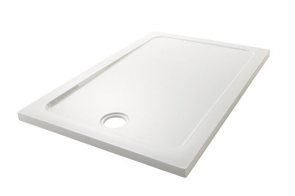 Mira Flight Low Rectangular Shower Tray 1000 x 760mm - White - 1.1697.008.WH - TAP 'N' SHOWER