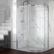 Merlyn 8 Series Frameless Offset Quadrant Shower Enclosure 1000mm x 800mm - 8mm Glass - A0601EH