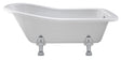 Launde Abbey Single Ended Freestanding Slipper Bath with Pride Leg Set 1700mm - White