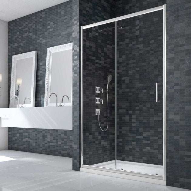 Merlyn Ionic Essence Framed Slider Shower Door 1200mm Wide - 8mm Glass - DWH04C0