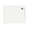 Merlyn Ionic Touchstone white rectangular shower tray 1000mm by 760mm with smooth finish and efficient drainage