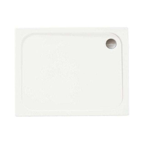 Merlyn Ionic Touchstone white rectangular shower tray 1000mm by 760mm with smooth finish and efficient drainage