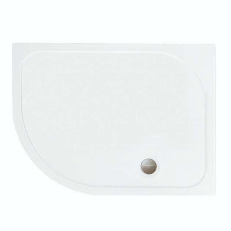 Merlyn MStone Offset Quadrant Shower Tray with Waste 1200mm x 900mm Left Handed - Stone Resin -  D129QL