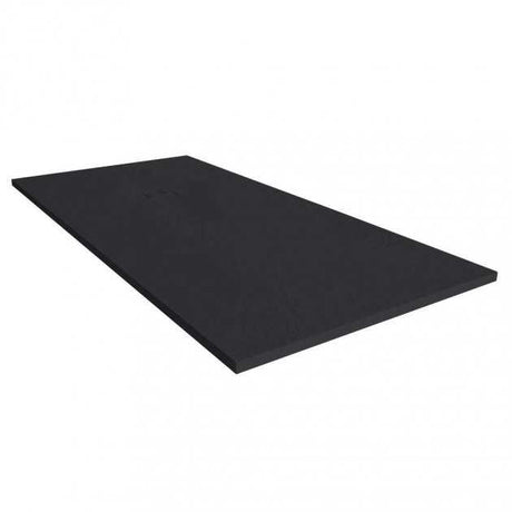 Merlyn TrueStone Rectangular Shower Tray with Waste 1600mm x 800mm - Pure Black - T168RTB