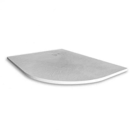 Merlyn TrueStone 1200mm x 900mm Right Handed Offset Quadrant Shower Tray with Waste - Fossil Grey - T129HFR