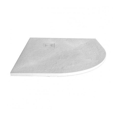 Merlyn TrueStone Quadrant Shower Tray with Waste 900mm x 900mm - White - T90QW