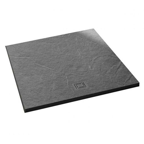 Merlyn TrueStone Square Shower Tray with Waste 900mm x 900mm - Fossil Grey - T90RTF