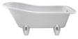 Launde Abbey Single Ended Freestanding Slipper Bath with Deacon Leg Set 1700mm - White - TAP 'N' SHOWER
