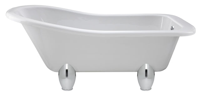 Launde Abbey Single Ended Freestanding Slipper Bath with Deacon Leg Set 1700mm - White