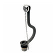 Twyford Bath Chain Waste 1.5″ & Overflow - Chrome - WF5650CP - TAP 'N' SHOWER