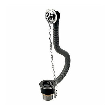 Twyford Bath Chain Waste 1.5″ & Overflow - Chrome - WF5650CP - TAP 'N' SHOWER