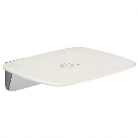Mira Premium Shower Seat, White/Chrome 2.1731.001