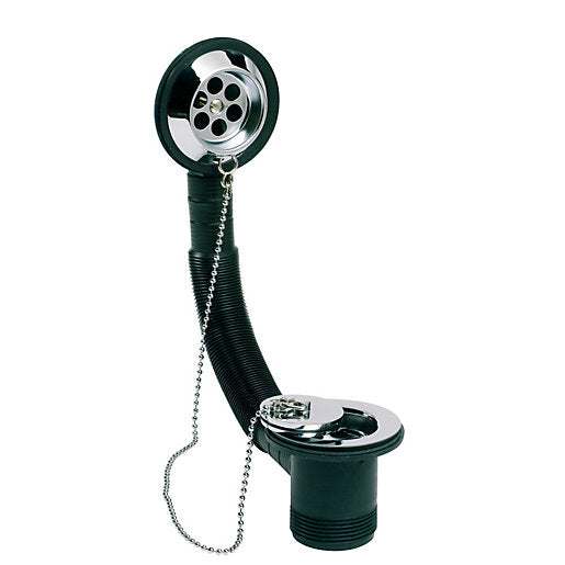 Embrass Peerless Combined Bath & Overflow c/w Ball & Chain - 201116