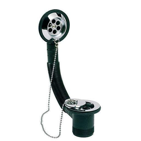 Embrass Peerless Combined Bath & Overflow c/w Ball & Chain - 201116