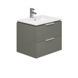 Oakham Dakota Wall Hung Vanity Unit & 1 Tap Hole Basin 600mm - Onyx Grey