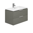 Oakham Dakota Wall Hung Vanity Unit & 1 Tap Hole Basin 800mm - Onyx Grey