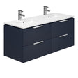 Oakham Dakota Wall Hung Vanity Unit & 1 Tap Hole Basin 1200mm - Marine Blue - TAP 'N' SHOWER