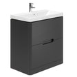 Oakham Colorado Floorstanding Vanity Unit & 1 Tap Hole Basin 800mm - Graphite Grey - TAP 'N' SHOWER