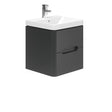 Oakham Colorado Wall Hung Vanity Unit & 1 Tap Hole Basin - Graphite Grey - TAP 'N' SHOWER