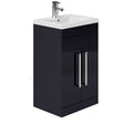 Oakham Nevada Floor standing Vanity Unit & 1 Tap Hole Basin 500mm - Indigo Gloss - TAP 'N' SHOWER