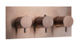 JTP VOS Horizontal Thermostatic Concealed 3 Outlet Shower Valve - Brushed Bronze - 21692ABRZ