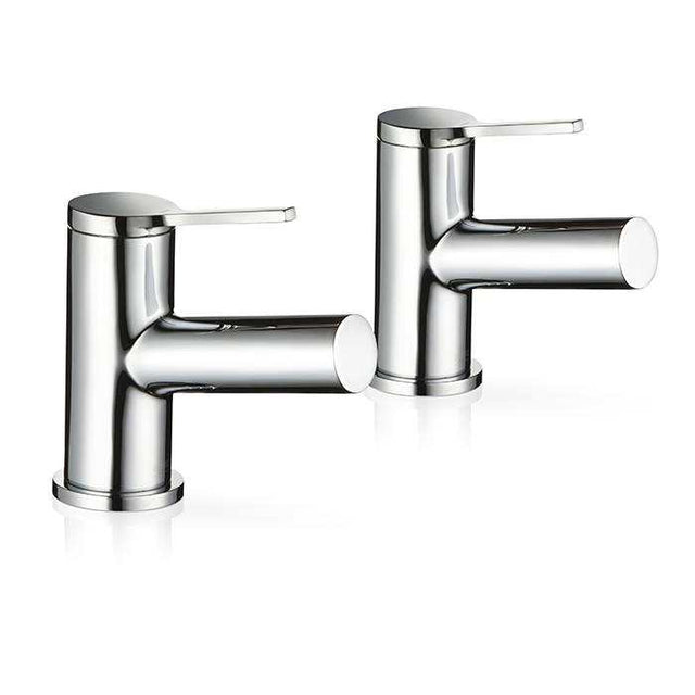 Mira Evole Bathroom Basin Pillar Taps - 2.1816.002