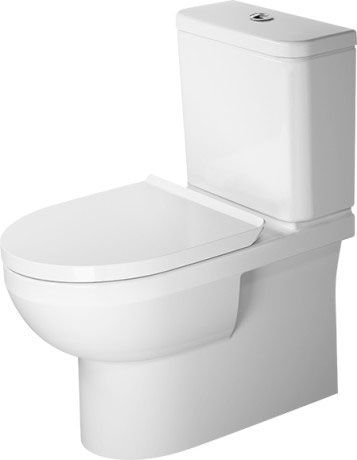 Duravit No.1 Close Coupled Rimless Toilet Pan  - White - 21820900002