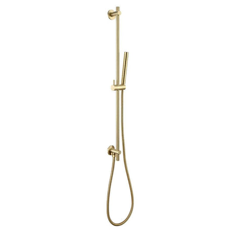 JTP Vos Brushed Brass Rail Kit Slider with Integrated Wall Outlet - 23