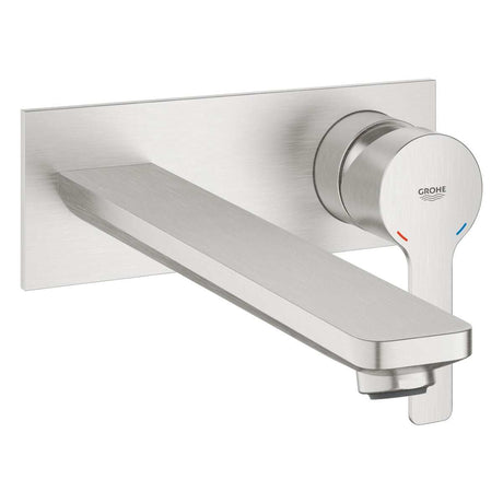 Grohe Lineare 2-Hole Basin Mixer L-Size in Super Steel - 23444DC1