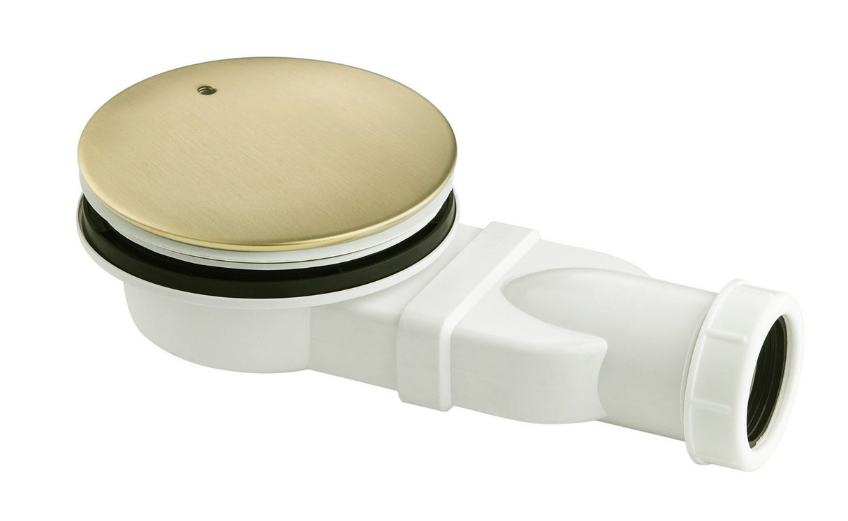 VOS Slim Shower Waste - Brushed Brass - 23502BBR