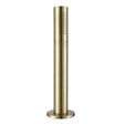 JTP Vos Pullout brushed brass bathroom handset with waste drain in sleek cylindrical design