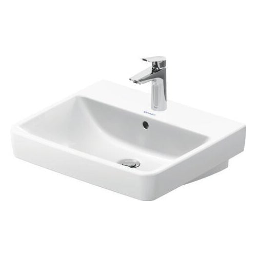 Duravit No.1 550mm Wall Hung 1TH Washbasin - White - 23755500002 - TAP 'N' SHOWER
