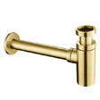 JTP Vos Basin Brushed Brass Bottle Trap with sleek, durable brass finish for modern bathrooms