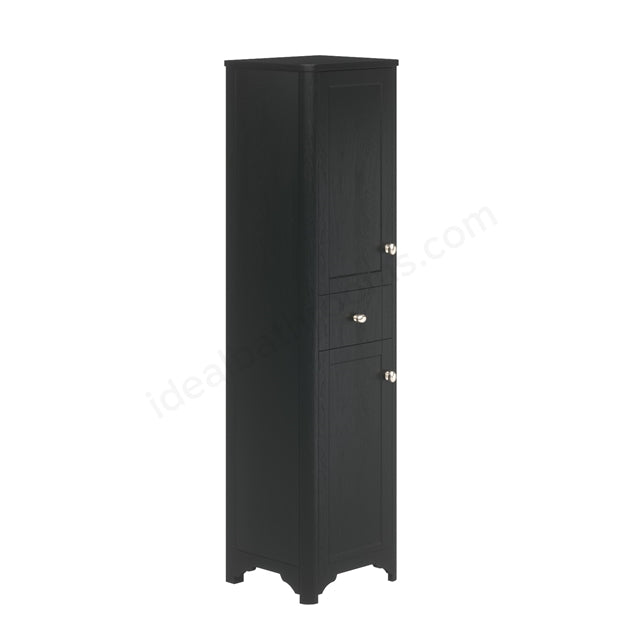 Oakham Maine Tall Furniture Unit Wall Hung With  2 Doors & 1 Drawer - Graphite Grey