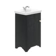 Floor Standing Vanity Unit & 1 Tap Hole Basin 500mm For Cloakroom - Graphite Grey - Oakham Maine