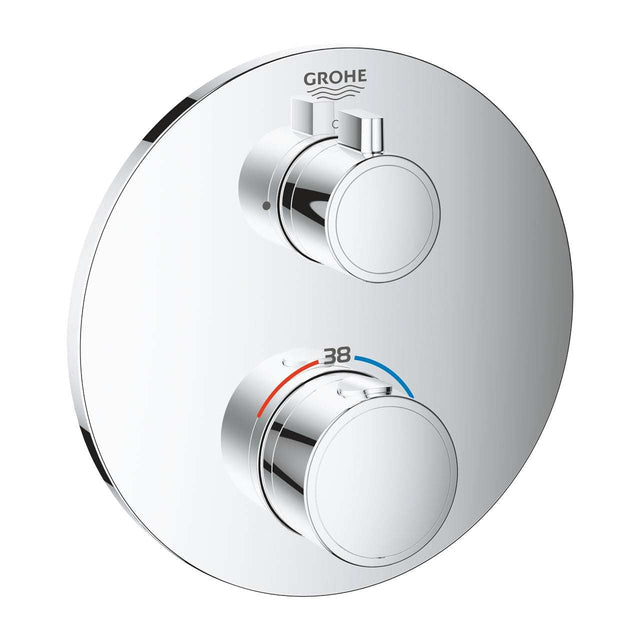 Grohe Grohtherm Thermostatic Mixer for 1 Outlet with Shut-Off Valve - 24075000