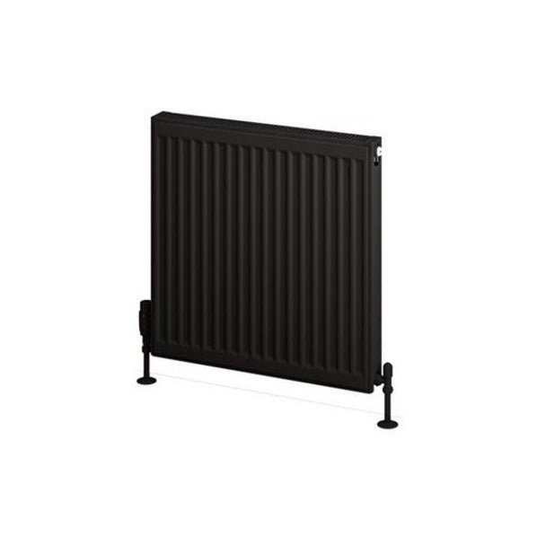 Eastbrook Type 11 Compact Panel Radiator 600mm x 600mm - Matt Black - 25.0071 - TAP 'N' SHOWER
