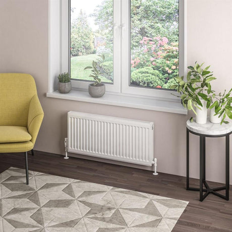 Eastbrook Type 21 Compact Panel Radiator 400mm x 900mm - Gloss White - 25.0083 - TAP 'N' SHOWER
