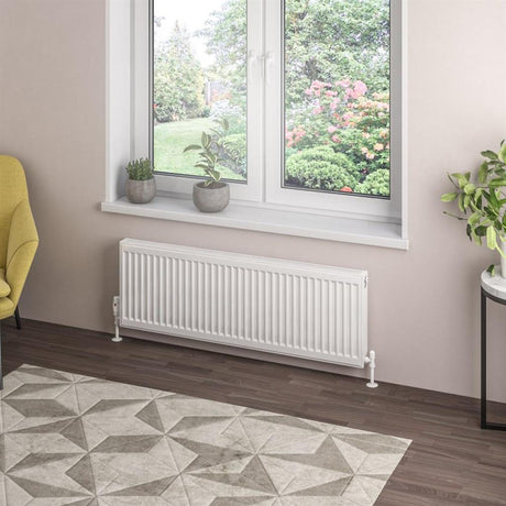 Eastbrook Type 21 Compact Panel Radiator 400mm x 1400mm - Gloss White - 25.0087 - TAP 'N' SHOWER