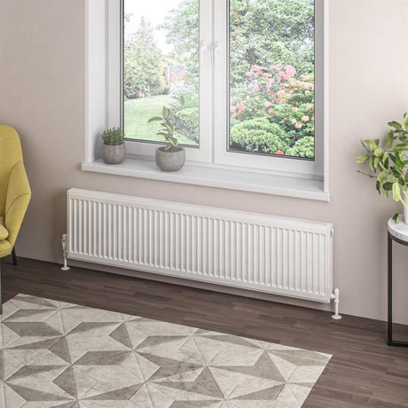 Eastbrook Type 21 Compact Panel Radiator 400mm x 1600mm - Gloss White - 25.0088 - TAP 'N' SHOWER