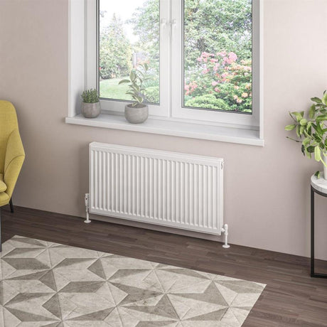Eastbrook Type 21 Compact Panel Radiator 500mm x 1400mm - Gloss White - 25.0100 - TAP 'N' SHOWER