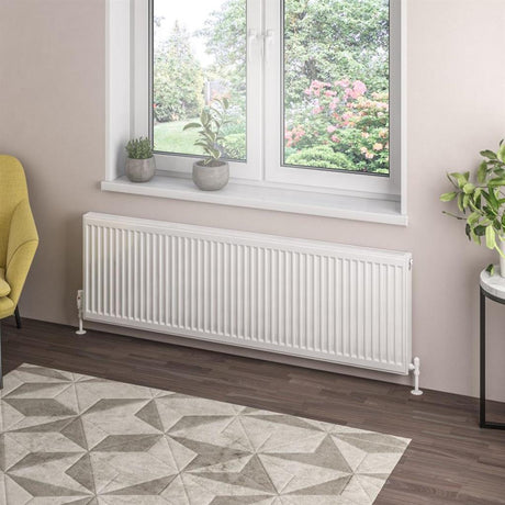 Eastbrook Type 21 Compact Panel Radiator 500mm x 1600mm - Gloss White - 25.0101 - TAP 'N' SHOWER