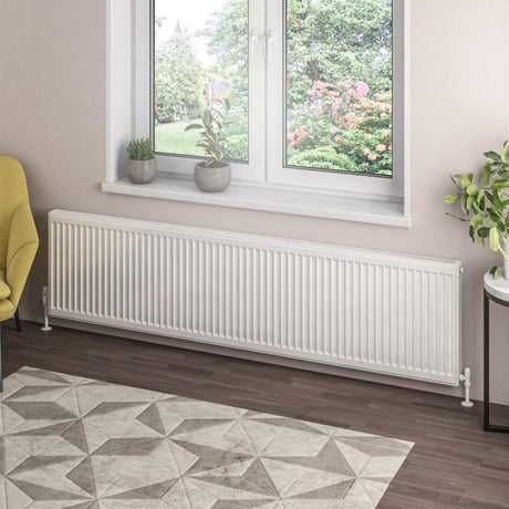 Eastbrook Type 21 Compact Panel Radiator 500mm x 1200mm - Gloss White - 25.0103 - TAP 'N' SHOWER
