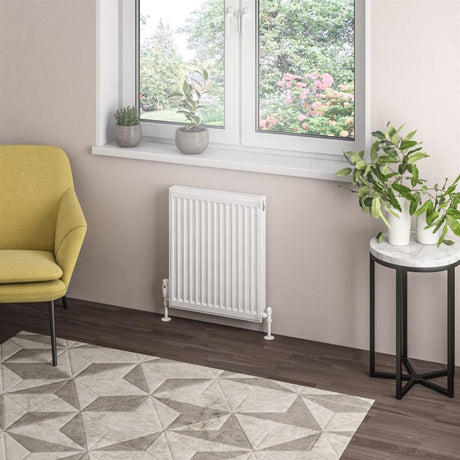 Eastbrook Type 21 Compact Panel Radiator 600mm x 500mm - Gloss White - 25.0105 - TAP 'N' SHOWER