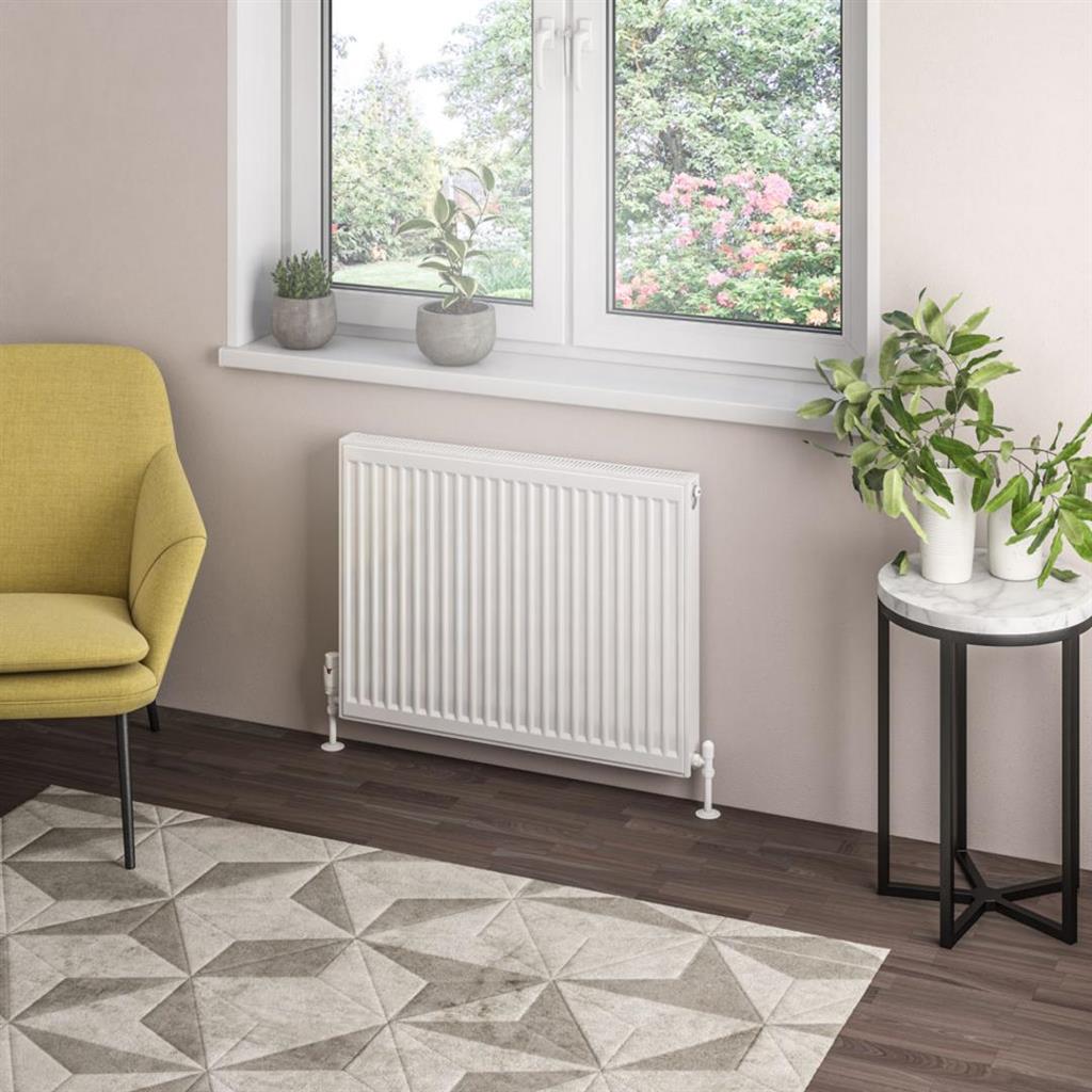 Eastbrook Type 21 6Compact Panel Radiator 600mm x 700mm - Gloss White - 25.0107 - TAP 'N' SHOWER