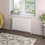 Eastbrook Type 21 Compact Panel Radiator 600mm x 1100mm - Matt Black - 25.0111 - TAP 'N' SHOWER